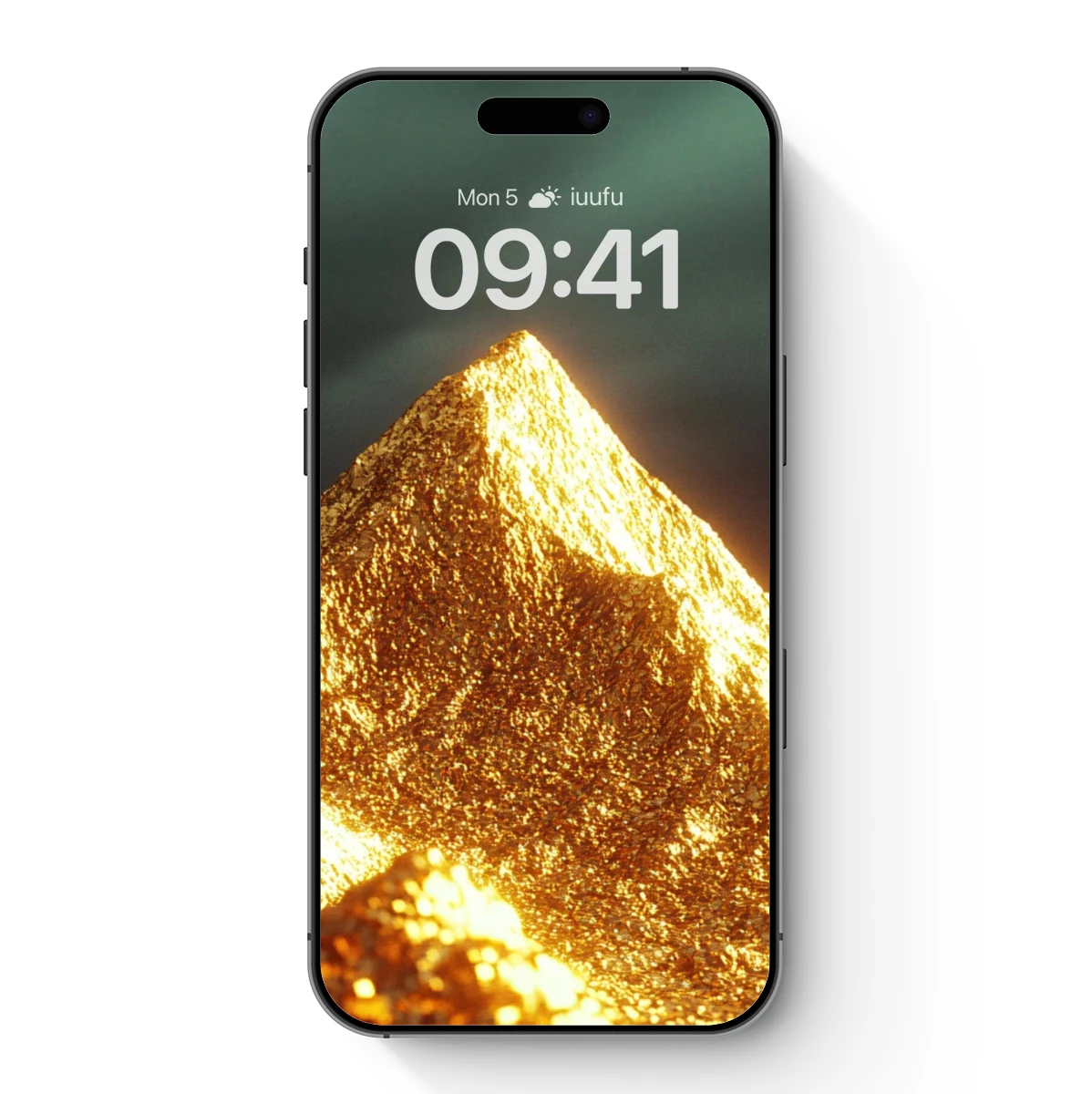 Golden Peak Under Stormy Skies