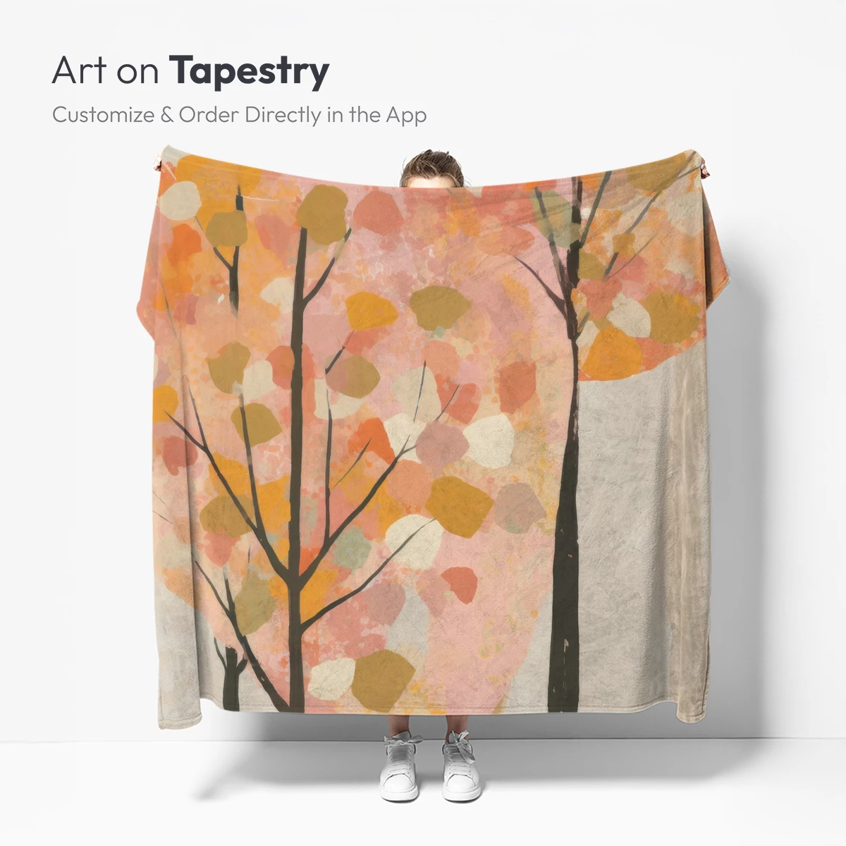 Autumnal Whispers: Abstract Forest Canopy - Image 4