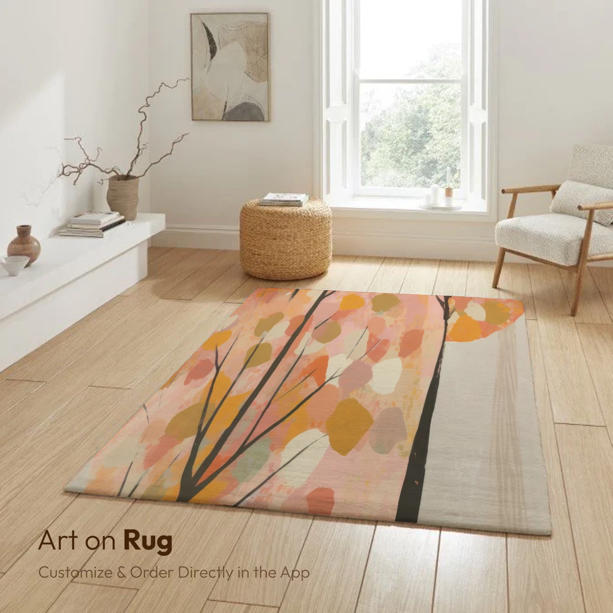 Autumnal Whispers: Abstract Forest Canopy - Image 5