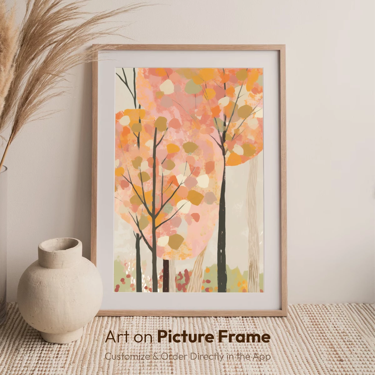 Autumnal Whispers: Abstract Forest Canopy - Image 6