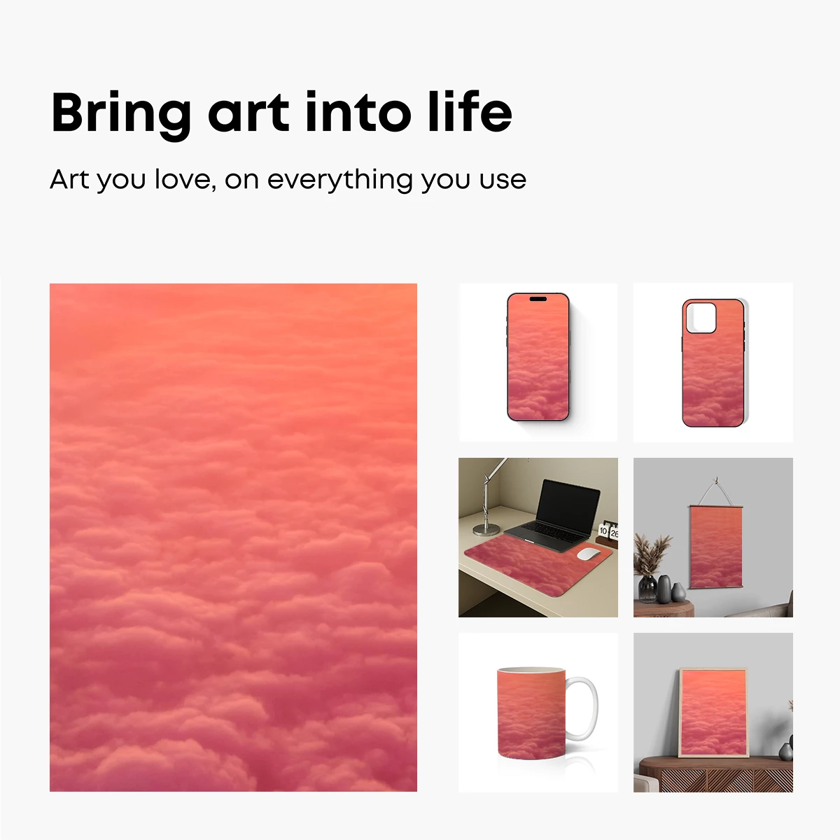 Cotton Candy Clouds at Sunset - Image 2