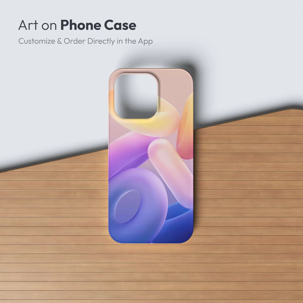 Gradient Torus Symphony: Abstract Pastel Harmony - Image 2