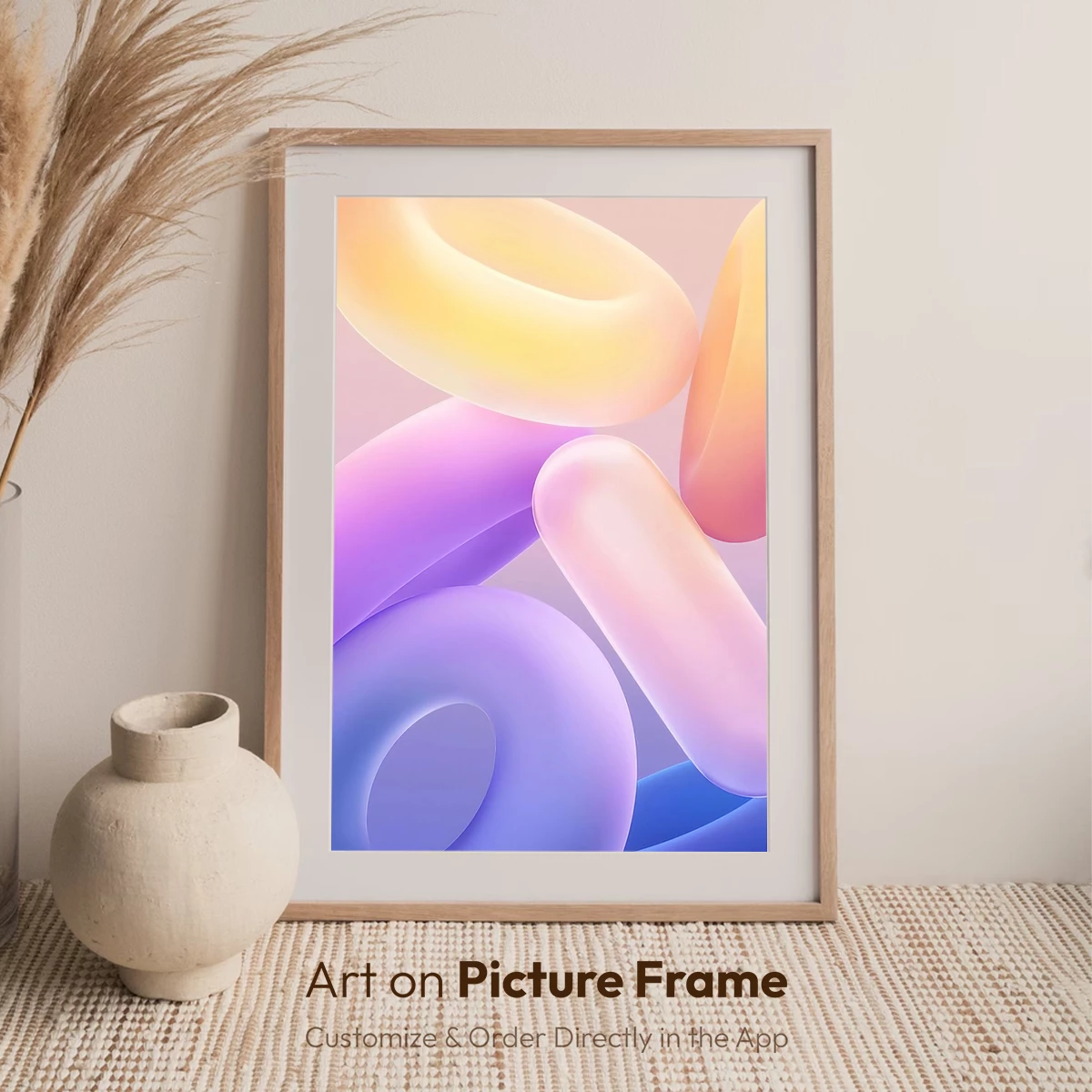 Gradient Torus Symphony: Abstract Pastel Harmony - Image 6