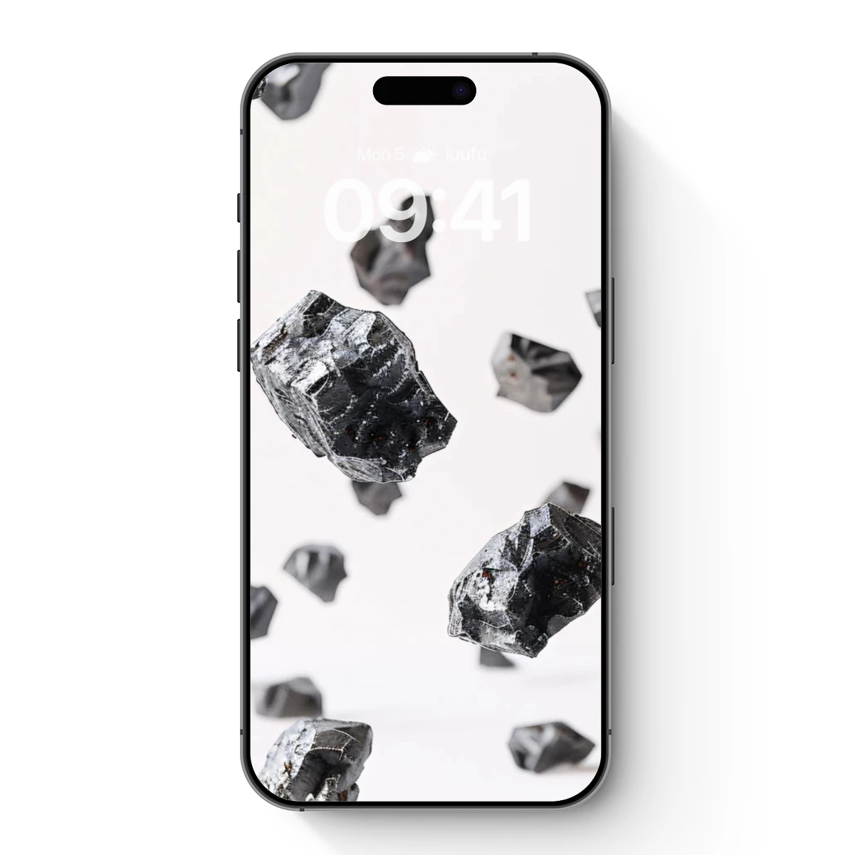 Floating Crystal Fragments: A Study in Suspended Elegance