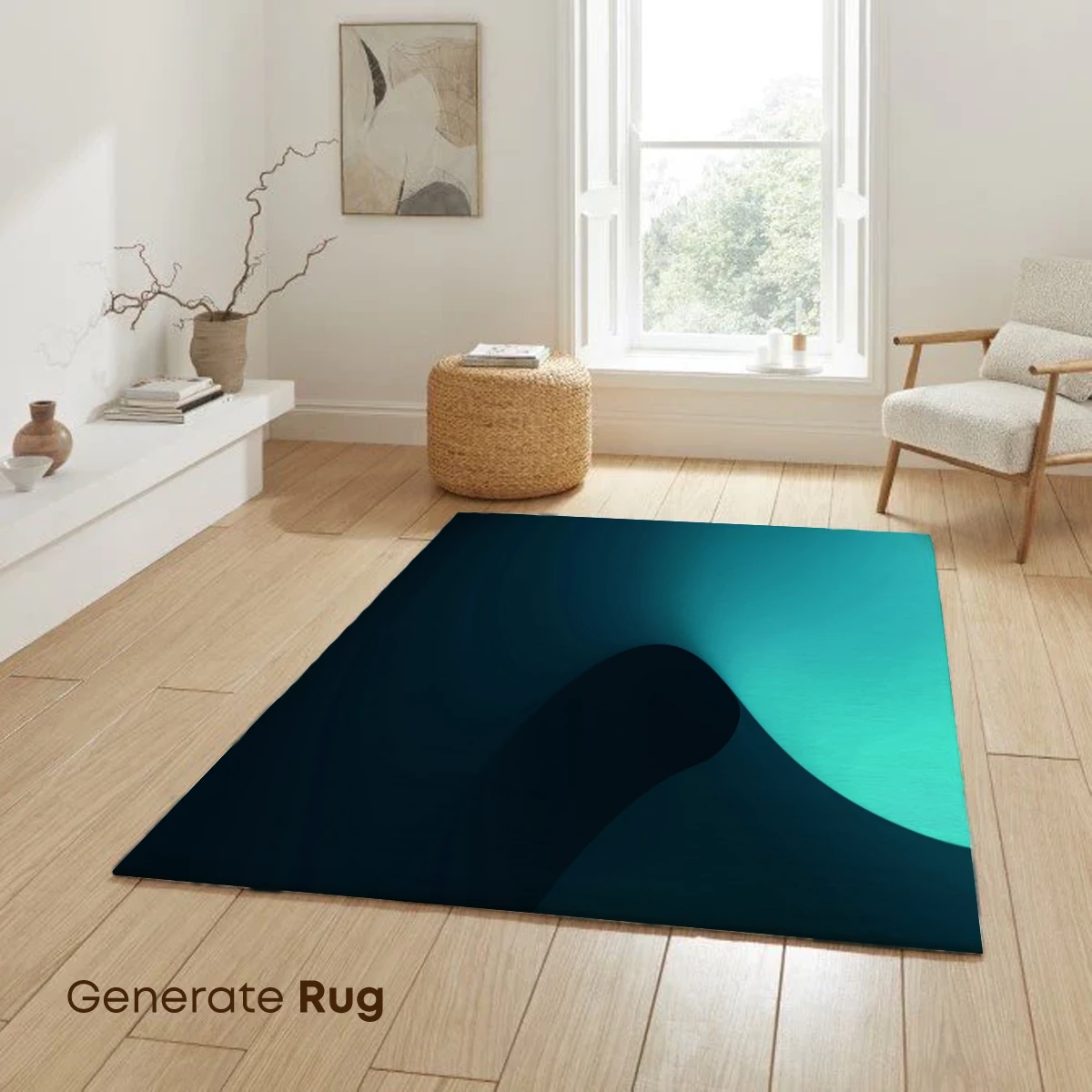 Ethereal Teal Waves: A Digital Sculpture - Image 6