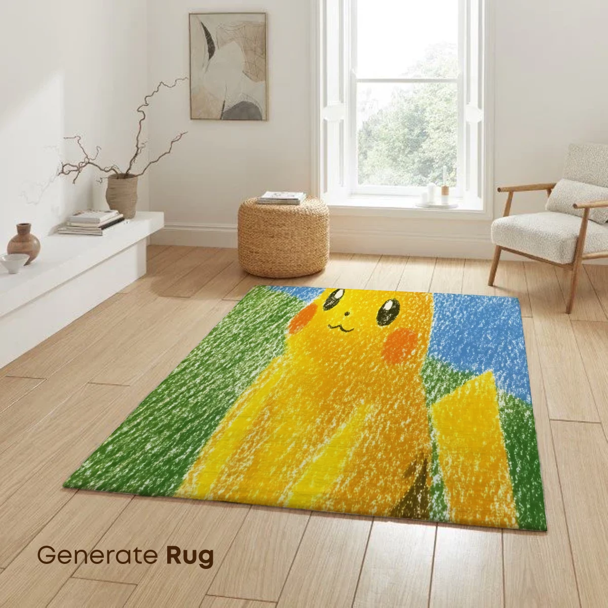 Charming Pikachu in Pastel Fields - Image 6