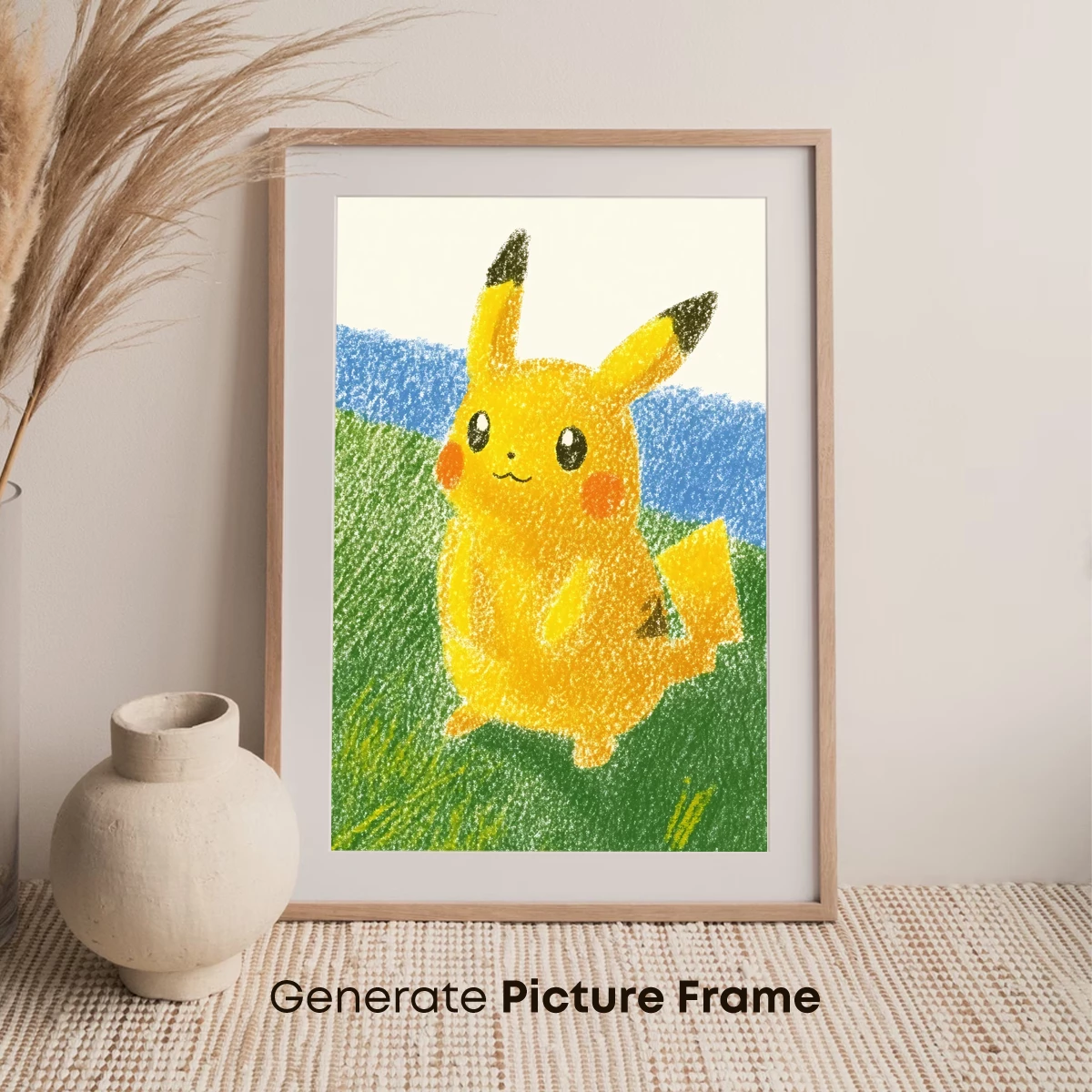 Charming Pikachu in Pastel Fields - Image 7