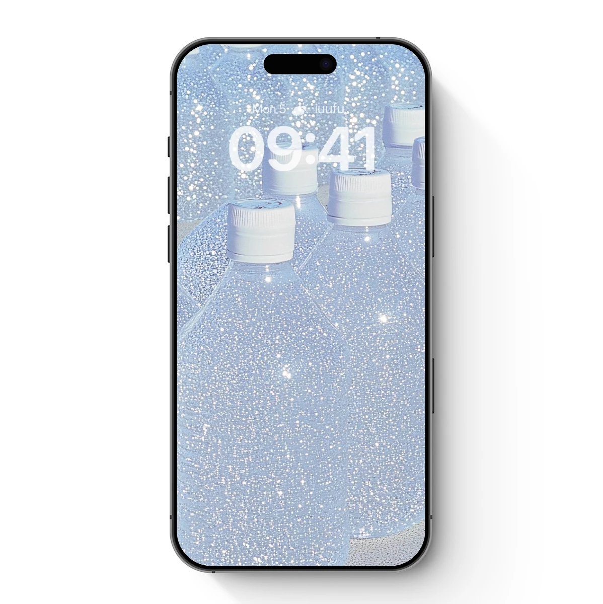 Glittering Water Bottles: A Symphony of Light and Transparency