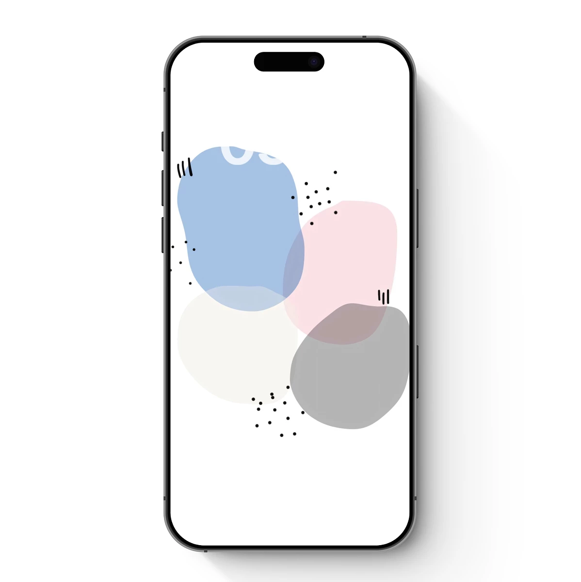 Abstract Blob Harmony: Pastel Fusion