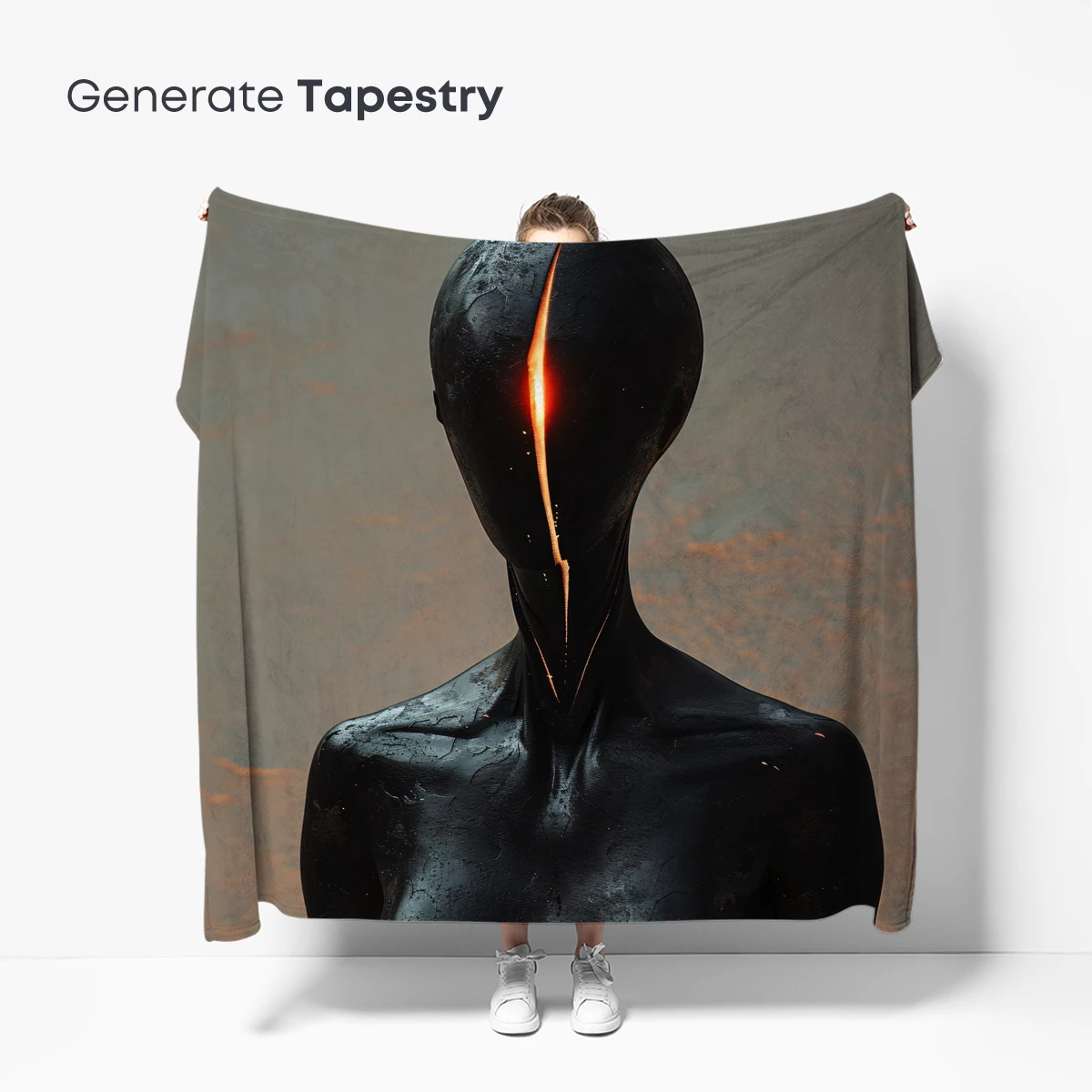 Ethereal Void Walker: Glowing Rift in Darkness - Image 5