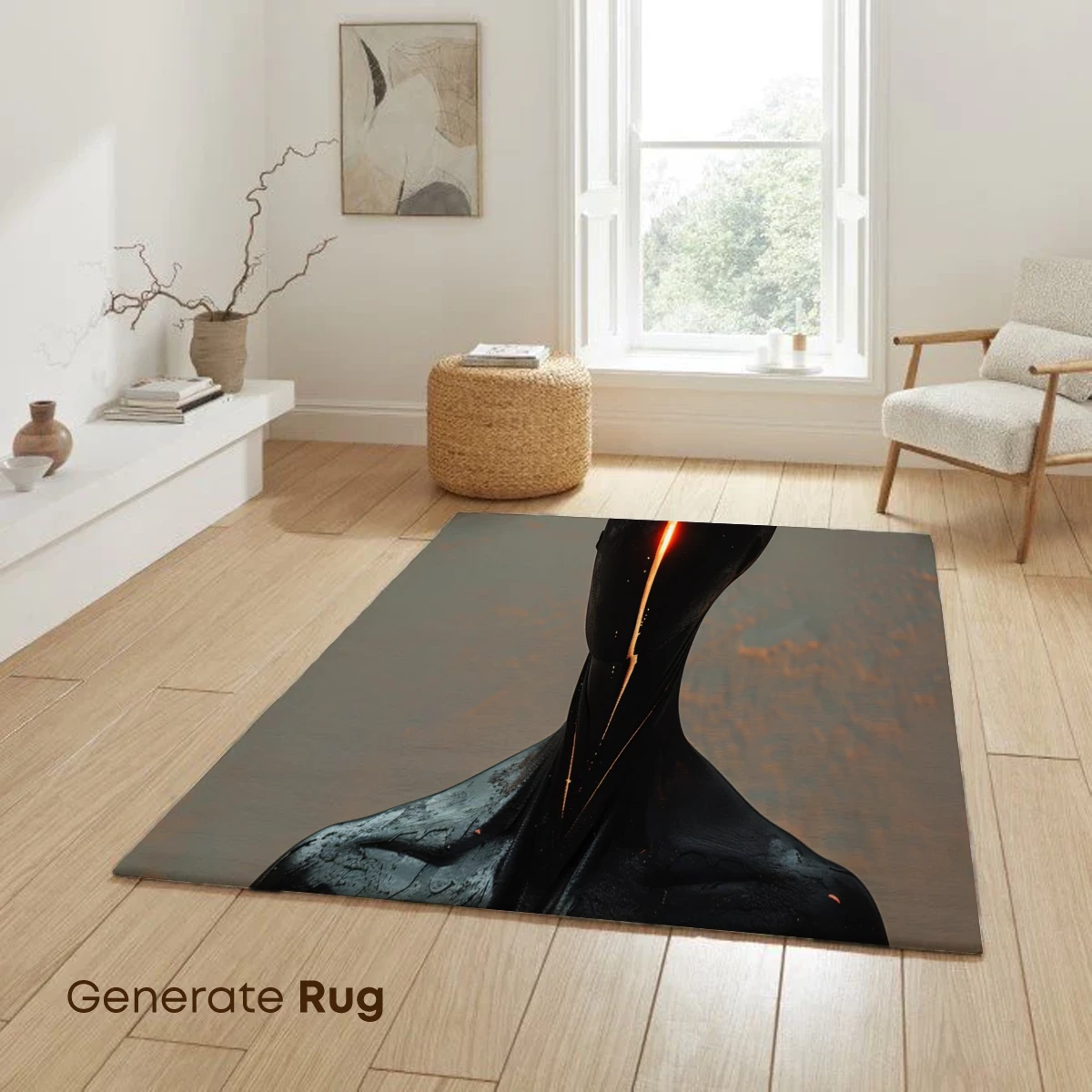 Ethereal Void Walker: Glowing Rift in Darkness - Image 6