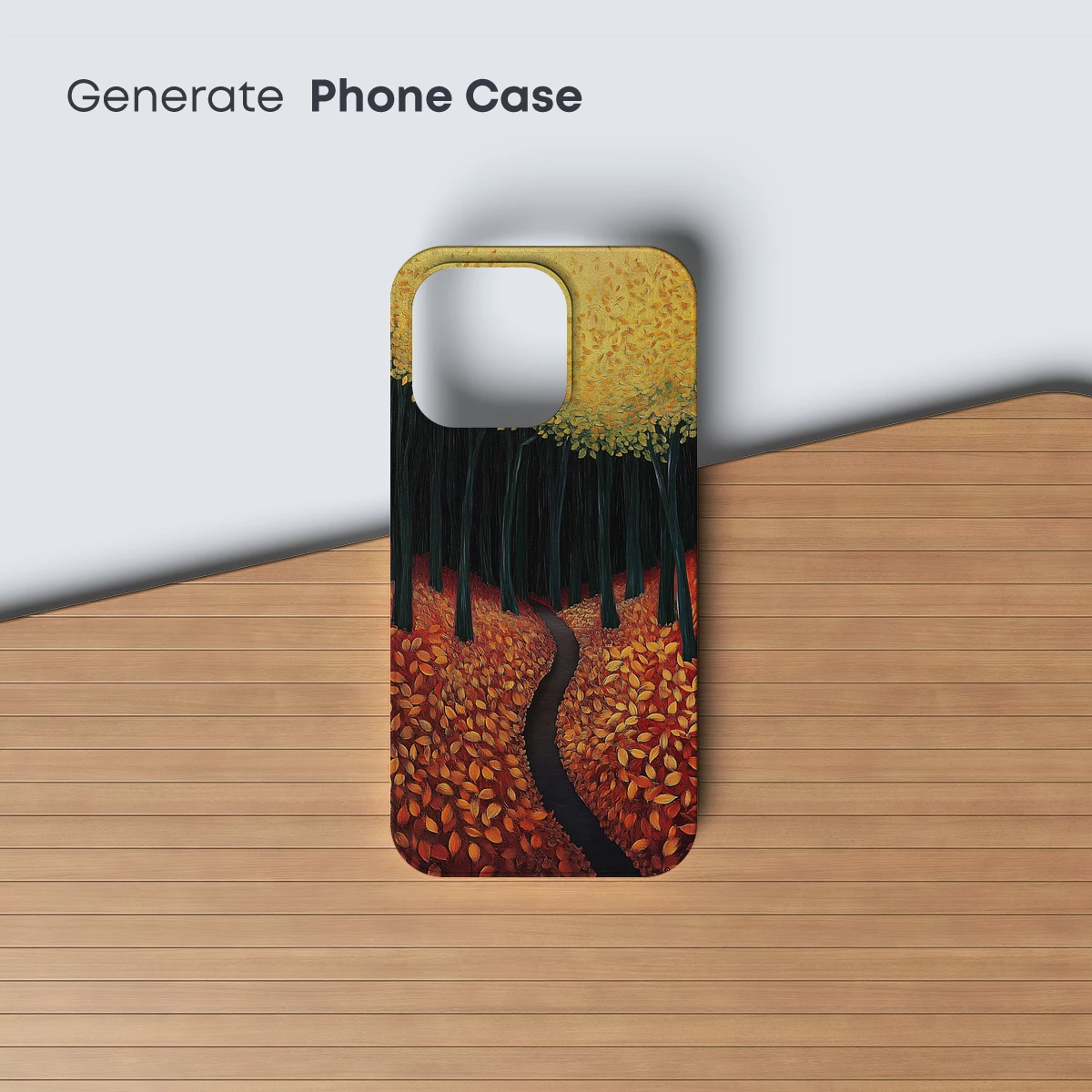 Autumnal Pathway: A Forest of Golden Leaves - Image 3