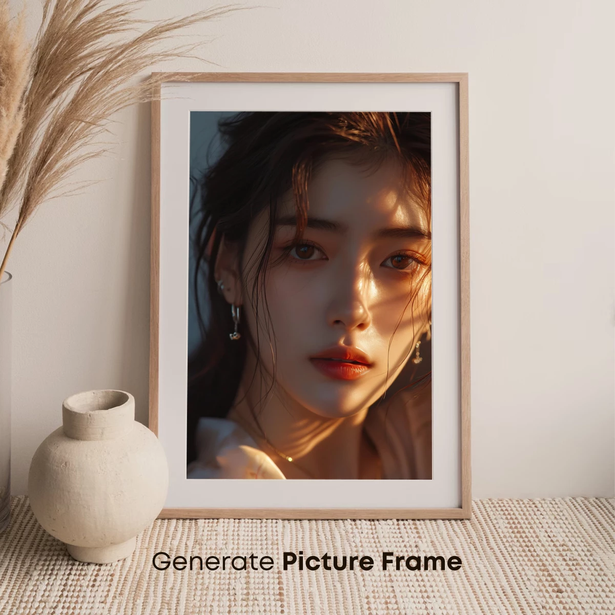 Golden Hour Serenity: Ethereal Portrait Glow - Image 7