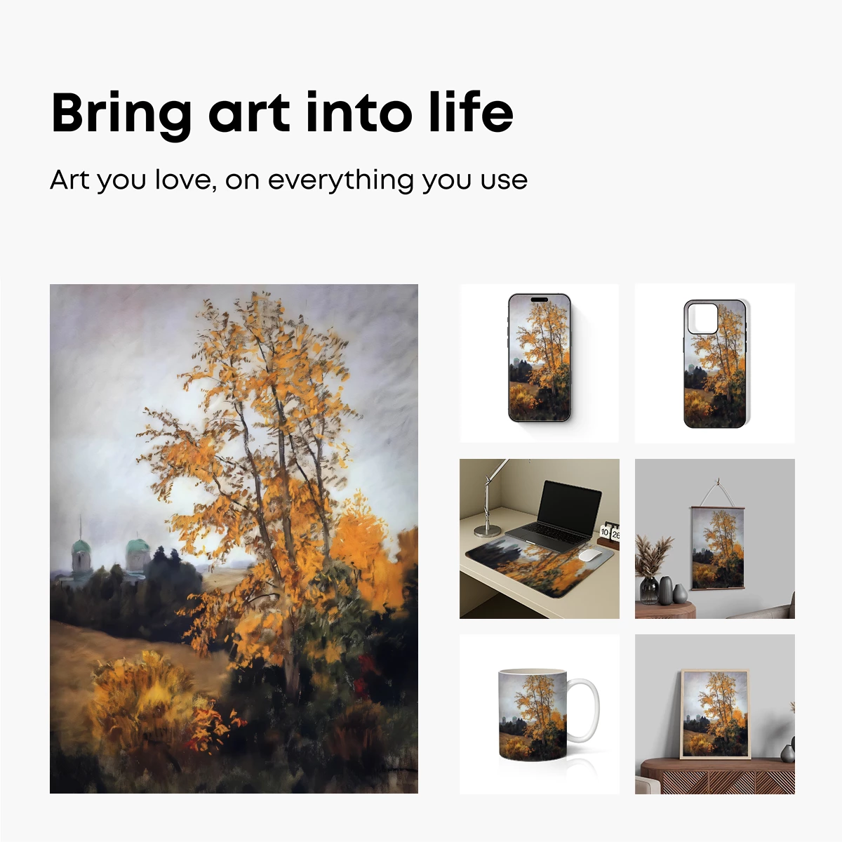 Autumnal Hues Over Misty Domes - Image 2