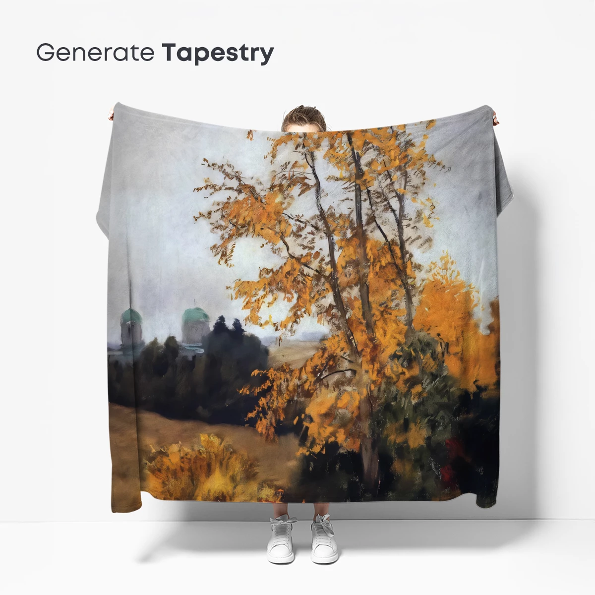 Autumnal Hues Over Misty Domes - Image 5