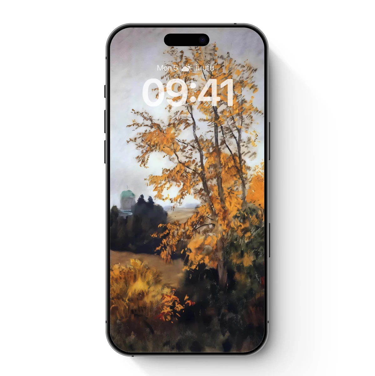 Autumnal Hues Over Misty Domes