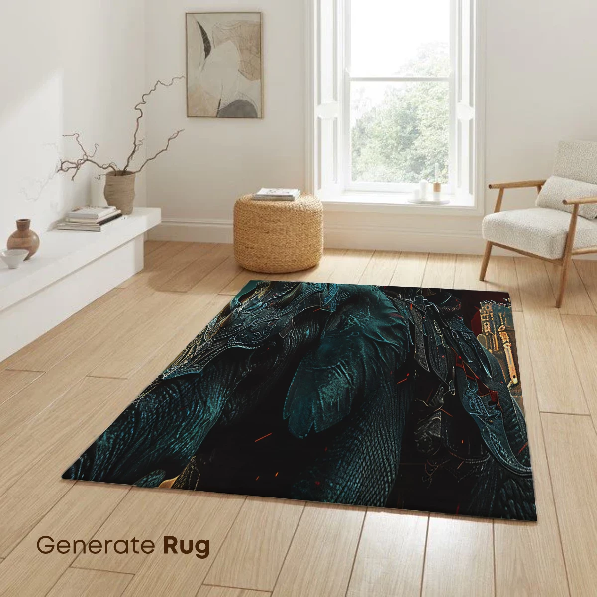 Epic Knight on Armored Elephant: Dark Fantasy Majesty - Image 6