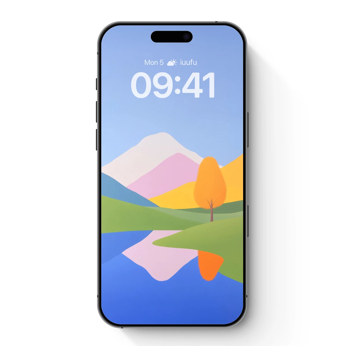 Geometric Serenity: Mountain Reflections