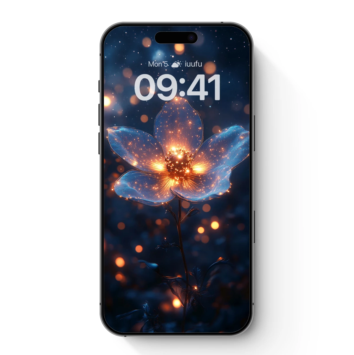 Luminous Floral Dream: Glowing Petals in Twilight