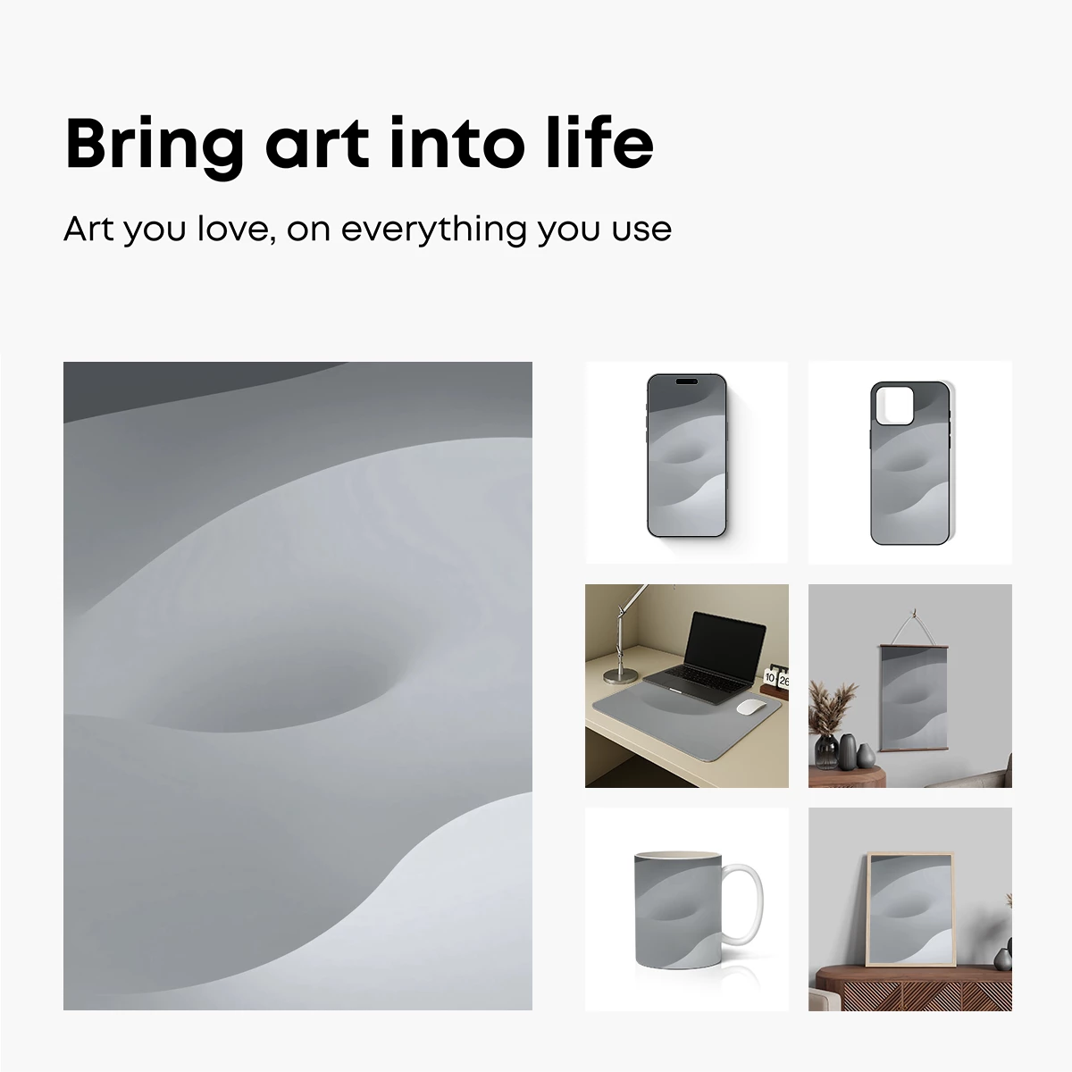 Elegant Curves: A Study in Monochrome Flow - Image 2