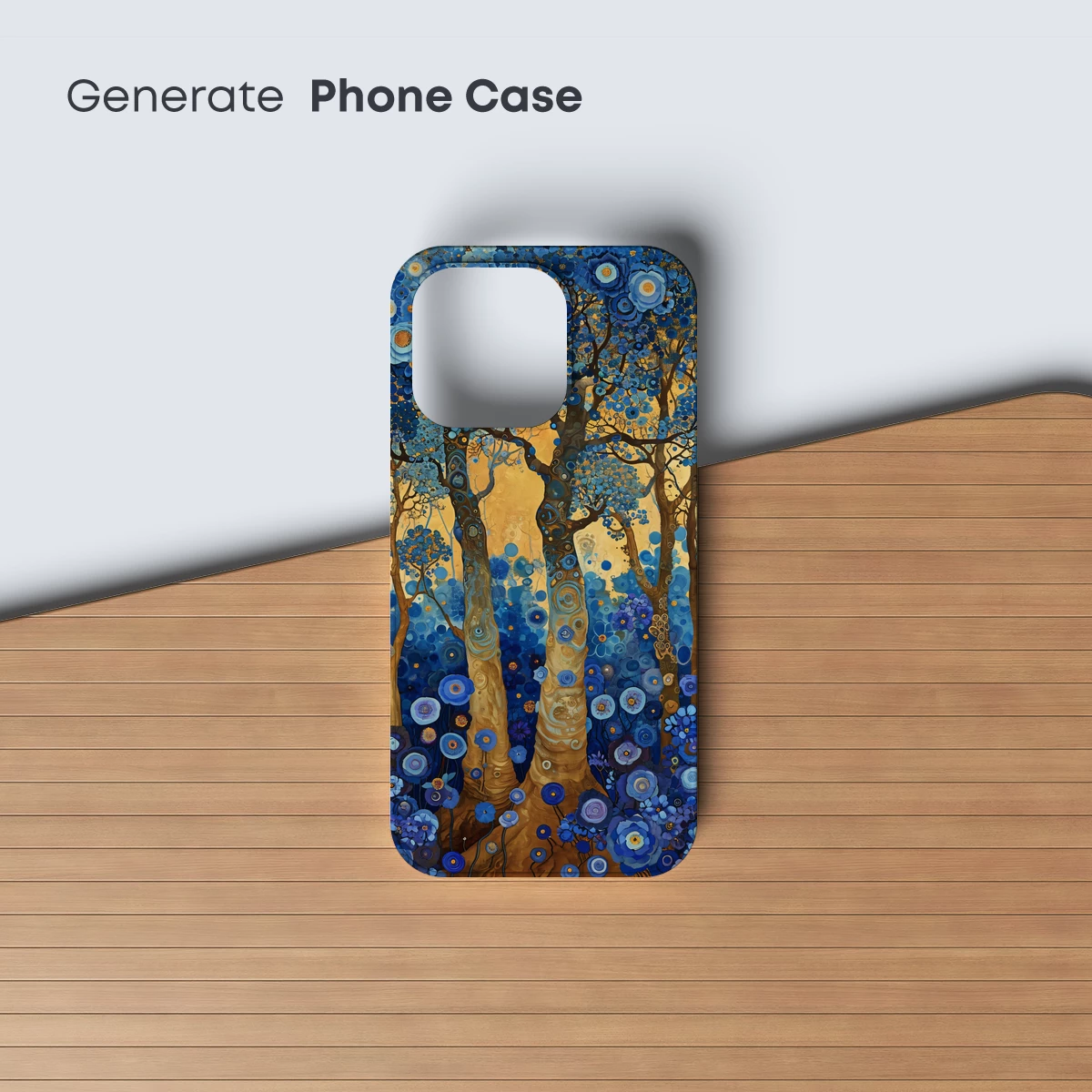 Enchanted Blue Forest: A Floral Odyssey - Image 3