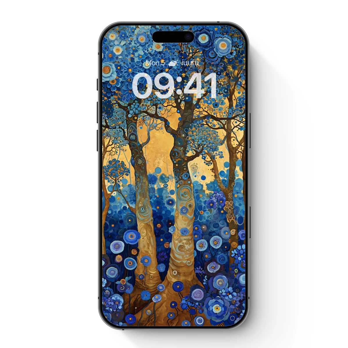 Enchanted Blue Forest: A Floral Odyssey