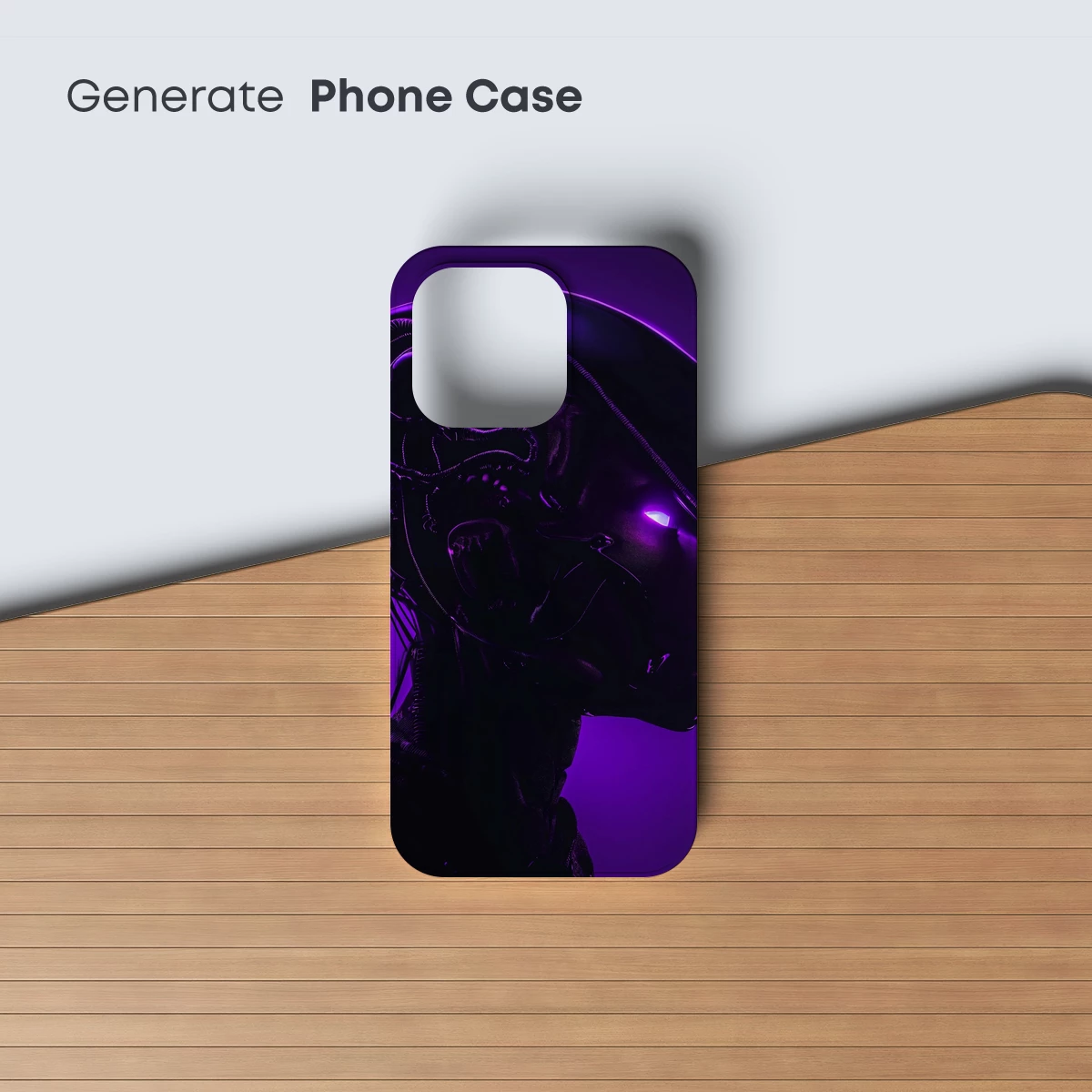 Cybernetic Alien Vision: Futuristic Neon Portrait - Image 3