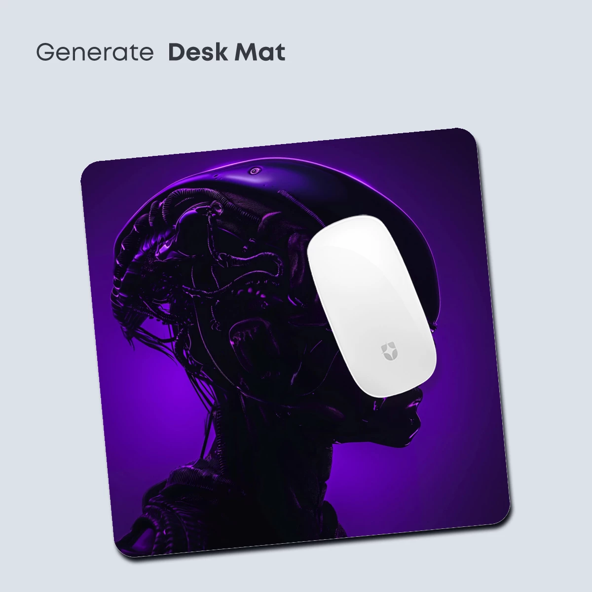 Cybernetic Alien Vision: Futuristic Neon Portrait - Image 4