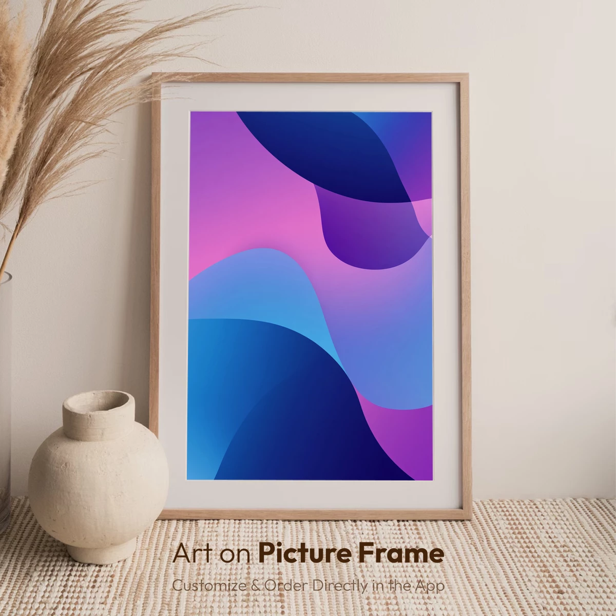 Fluid Chromatics: Abstract Waves in Blue and Purple - Image 6