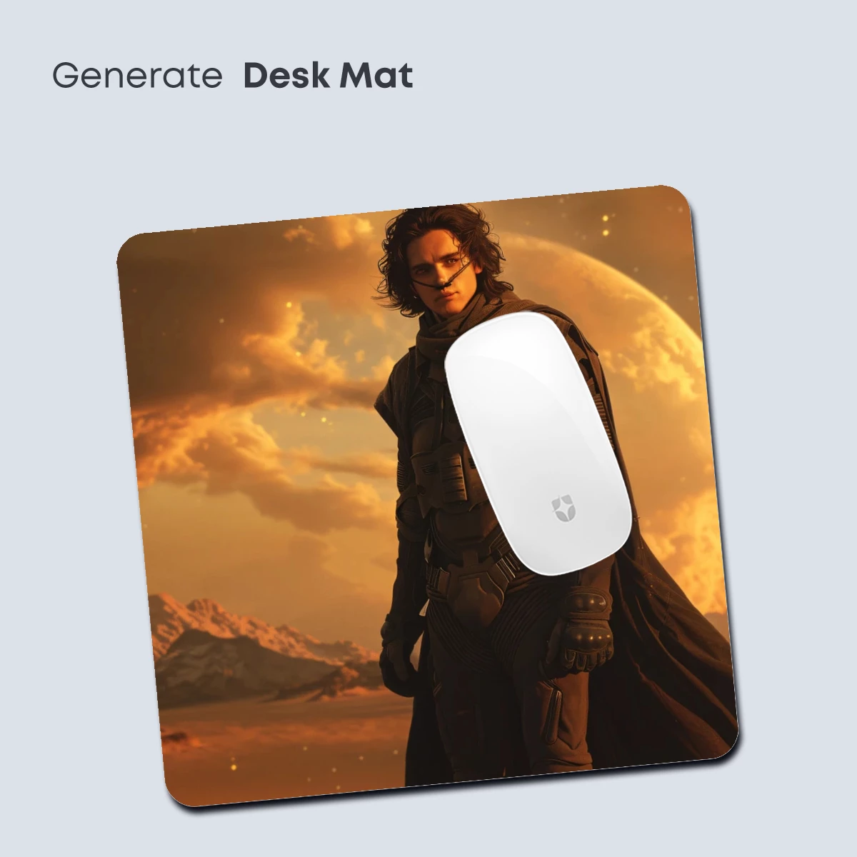 Desert Warrior Under Lunar Glow - Image 4