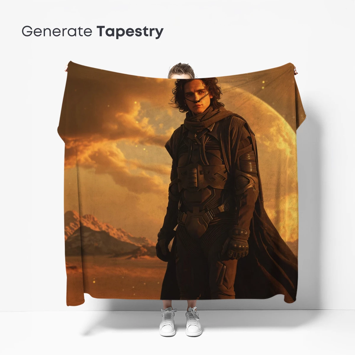 Desert Warrior Under Lunar Glow - Image 5