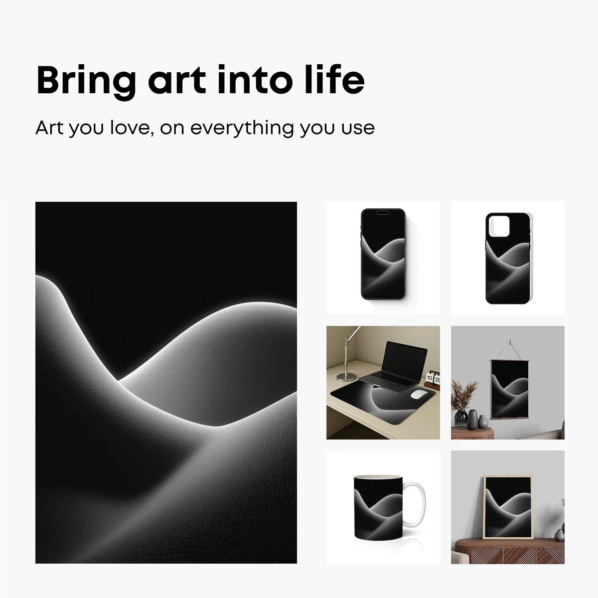 Ethereal Dunes: A Study in Shadow and Light - Image 2