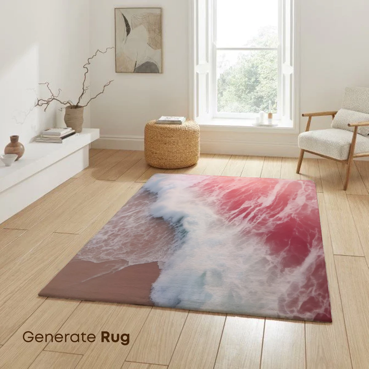 Crimson Tide: Ethereal Waves at Sunset - Image 6