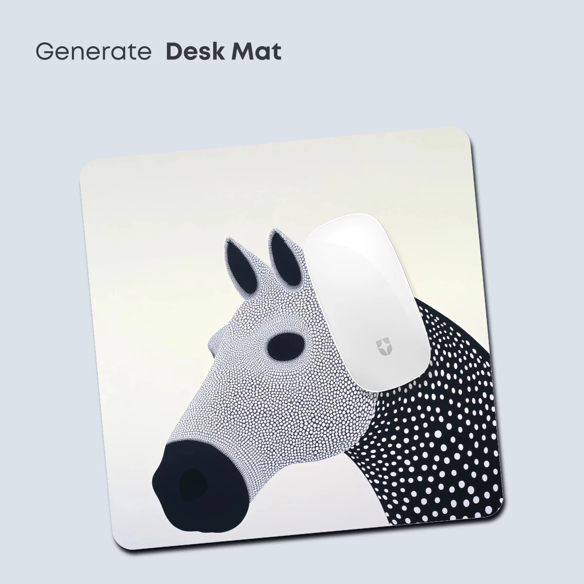 Dot-Patterned Elegance: Modern Horse Portrait - Image 4