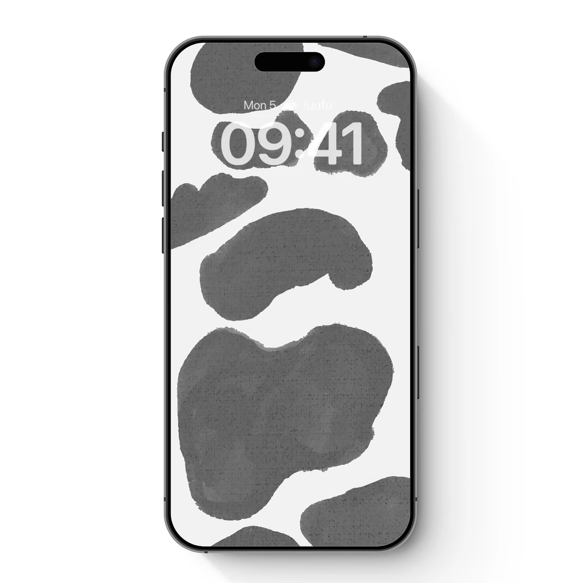 Abstract Gray Blob Art: Textured Minimalism