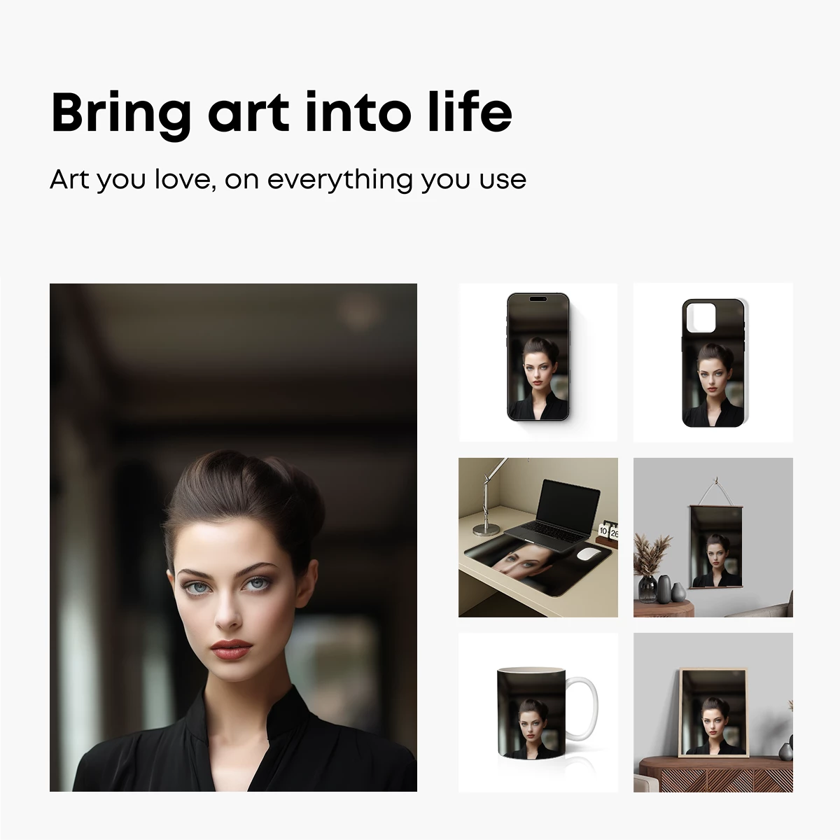 Elegant Updo: Timeless Beauty in Monochrome - Image 2