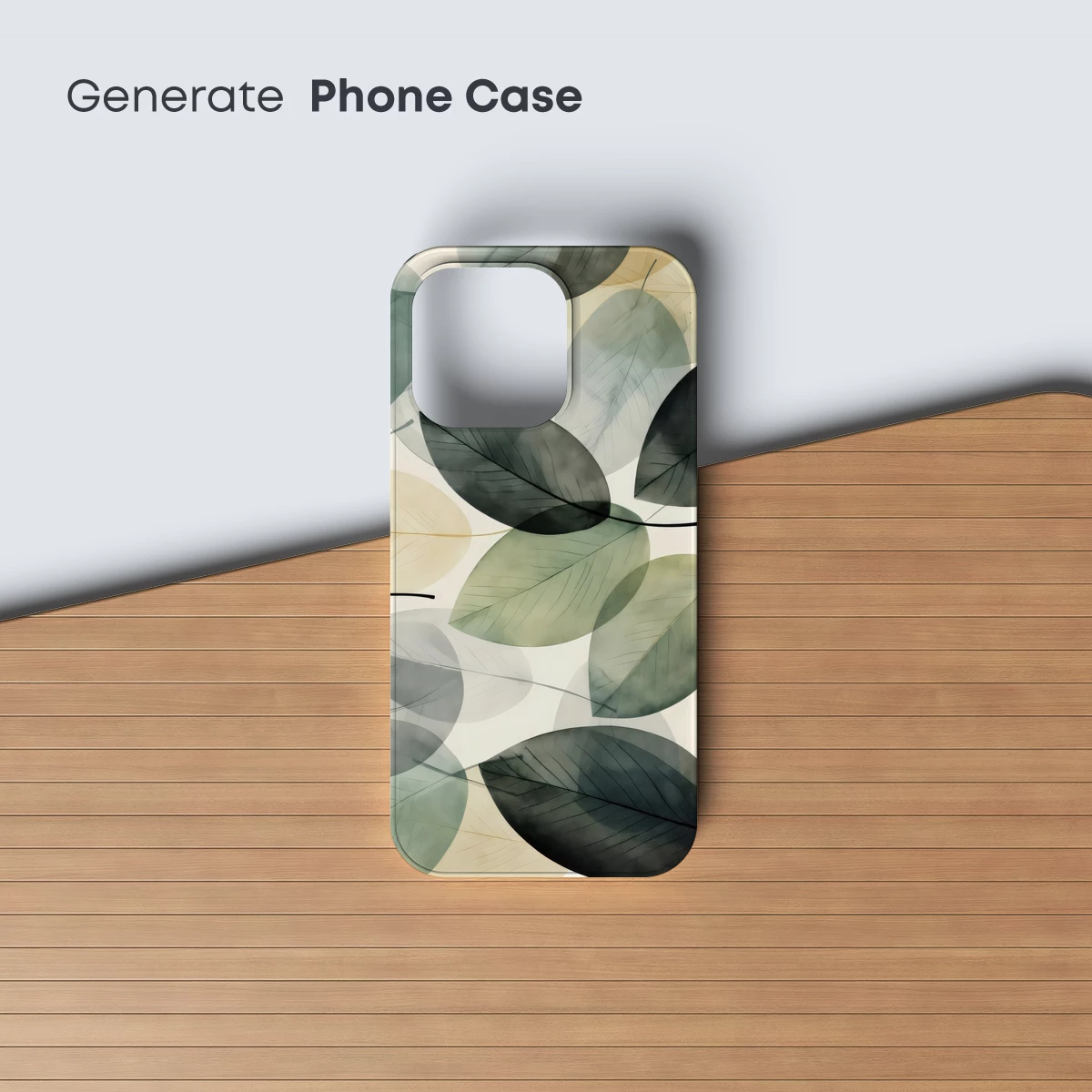 Ethereal Leaf Symphony: Monochromatic Nature Art - Image 3