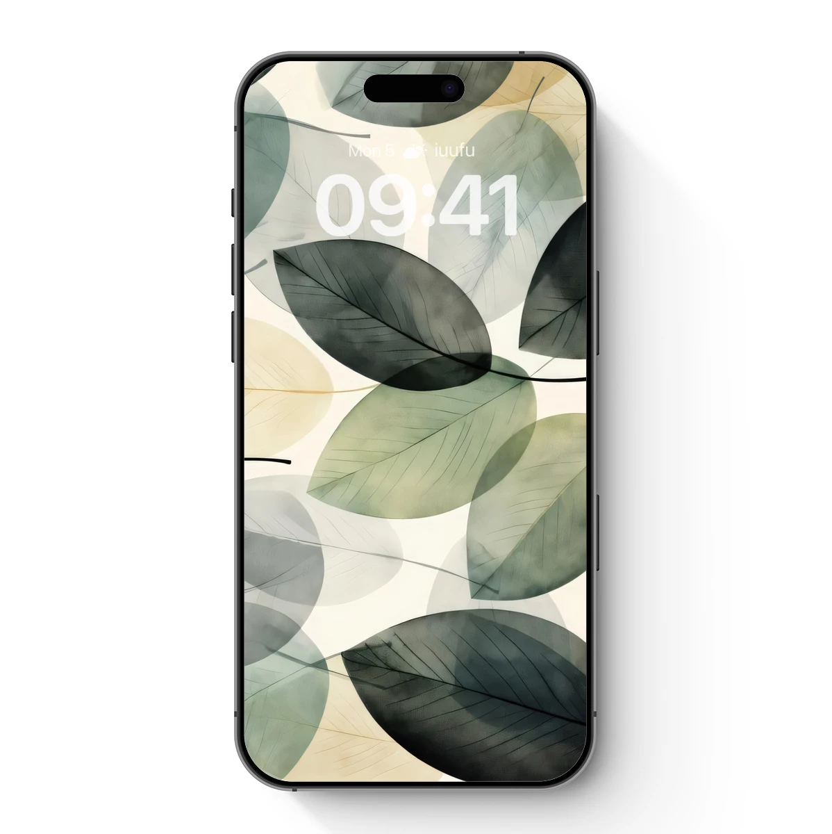 Ethereal Leaf Symphony: Monochromatic Nature Art