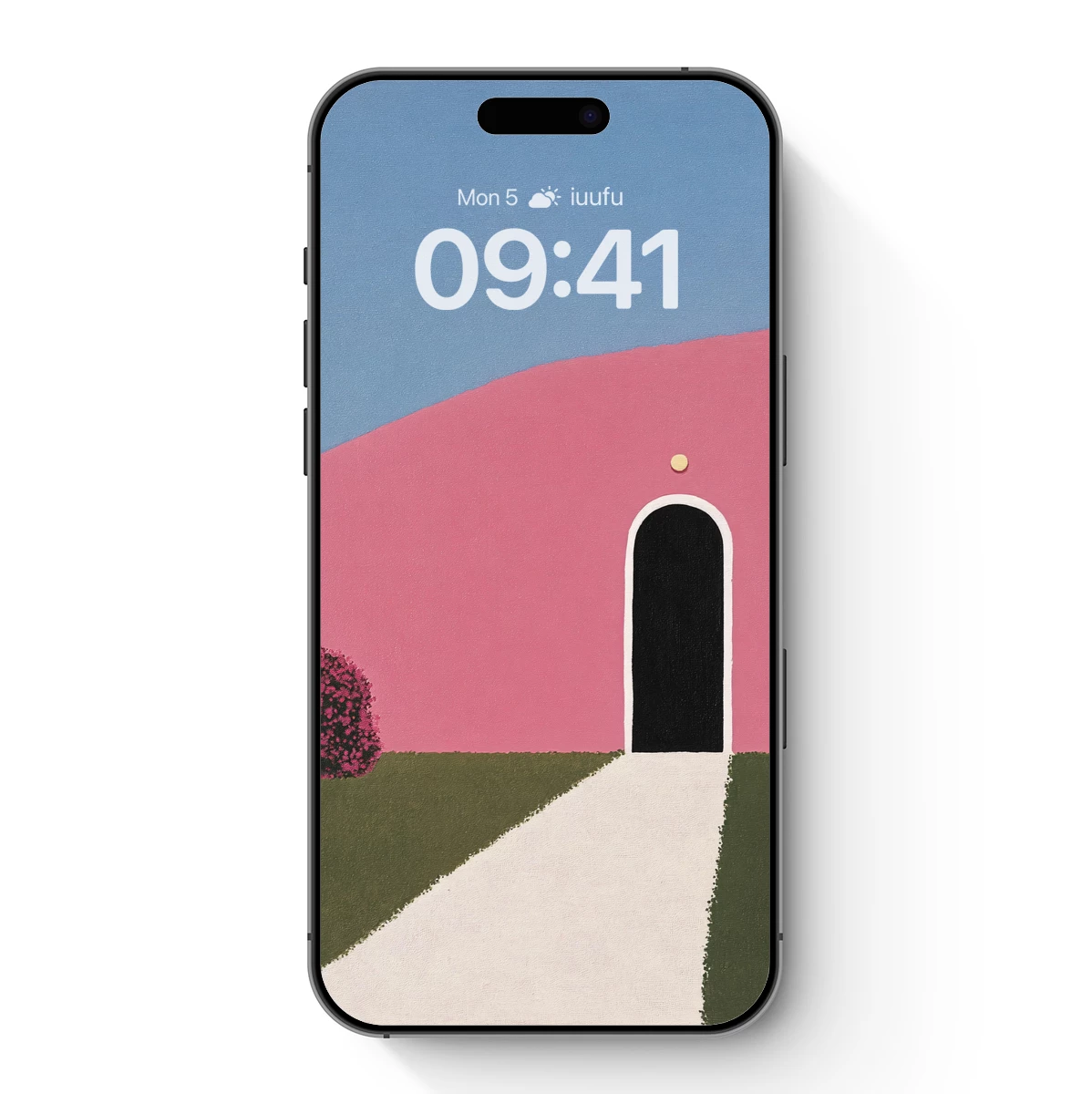 Mystic Pink Portal: A Surreal Landscape