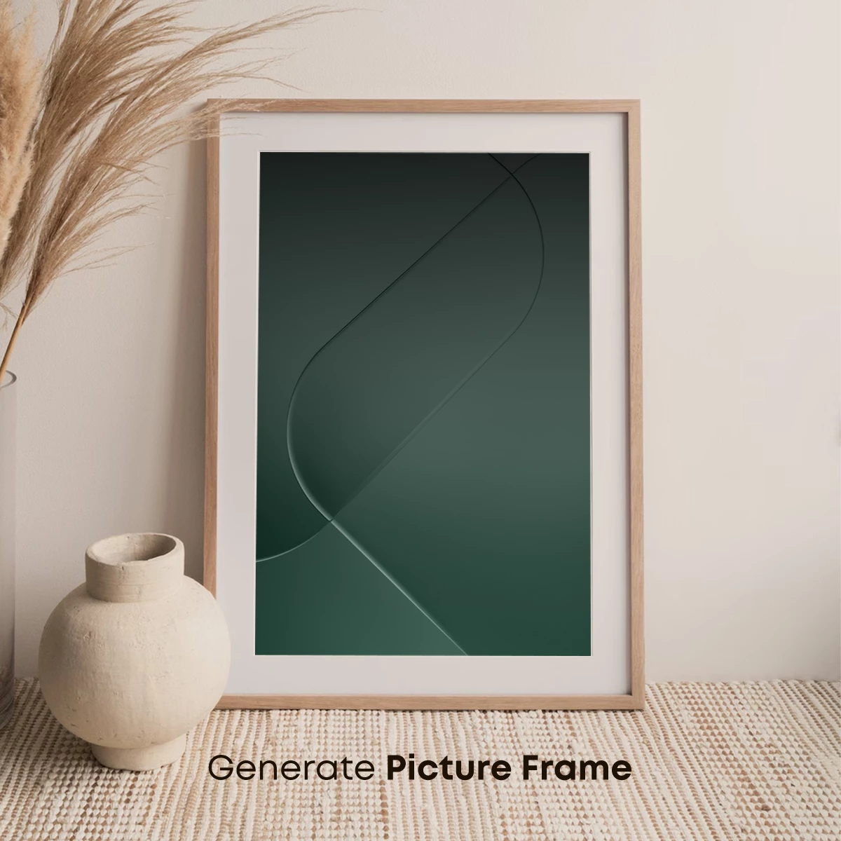 Ethereal Green Curves: A Digital Minimalist Symphony - Image 7