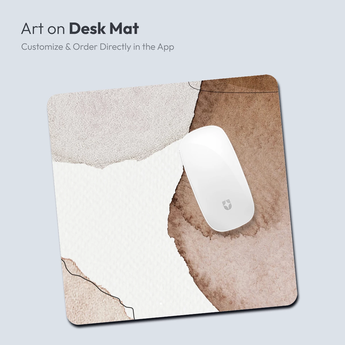 Abstract Watercolor Harmony: Earthy Tones Blend - Image 4