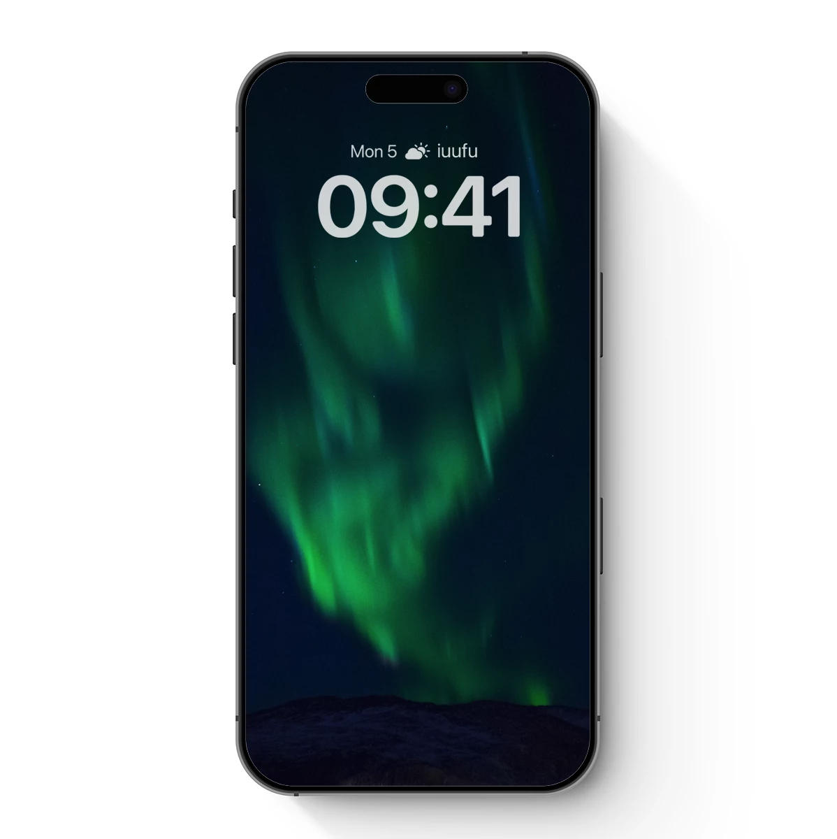 Ethereal Aurora: Green Veils in Midnight Sky