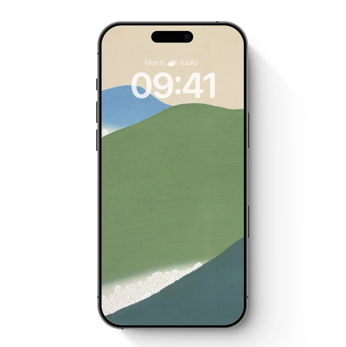 Abstract Coastal Serenity: Minimalist Landscape Art