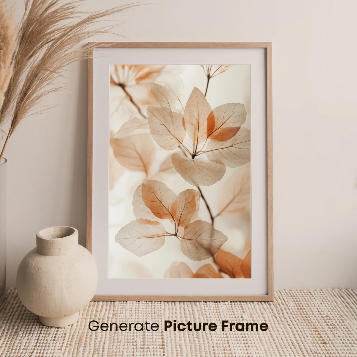 Ethereal Autumn Leaves: Veined Transparency - Image 7