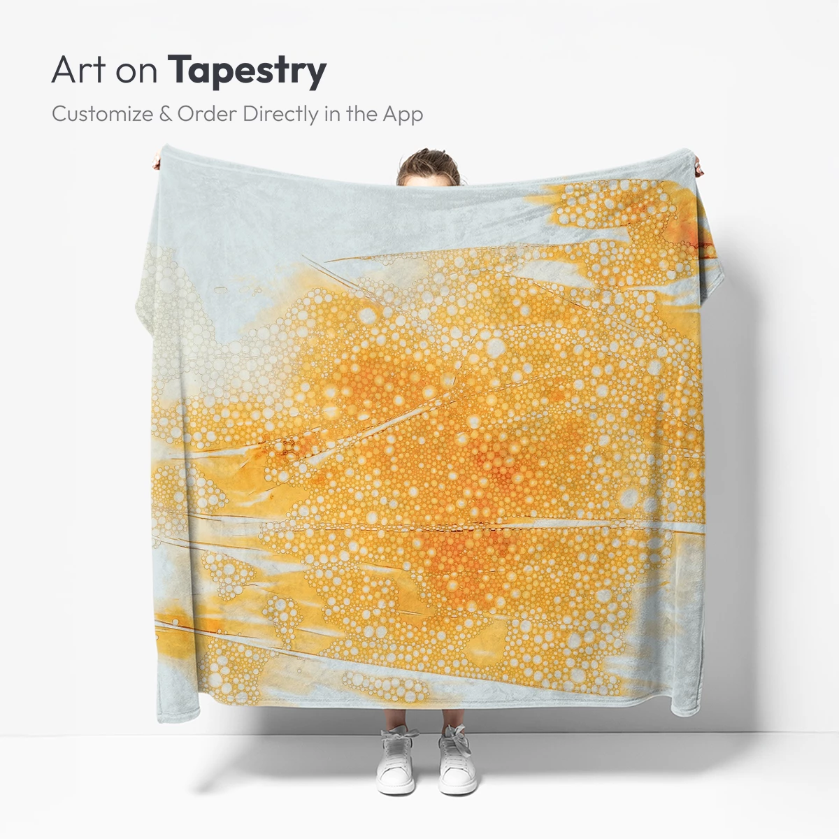 Golden Bubble Symphony: Abstract Fluid Art - Image 4