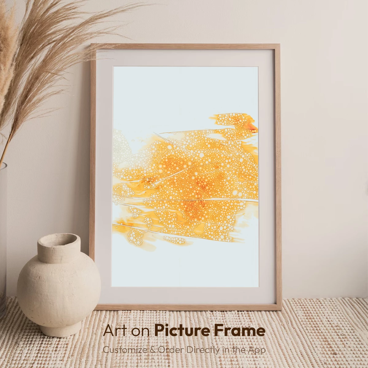 Golden Bubble Symphony: Abstract Fluid Art - Image 6