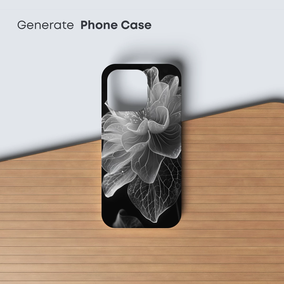 Ethereal Bloom: Monochrome Floral Artistry - Image 3