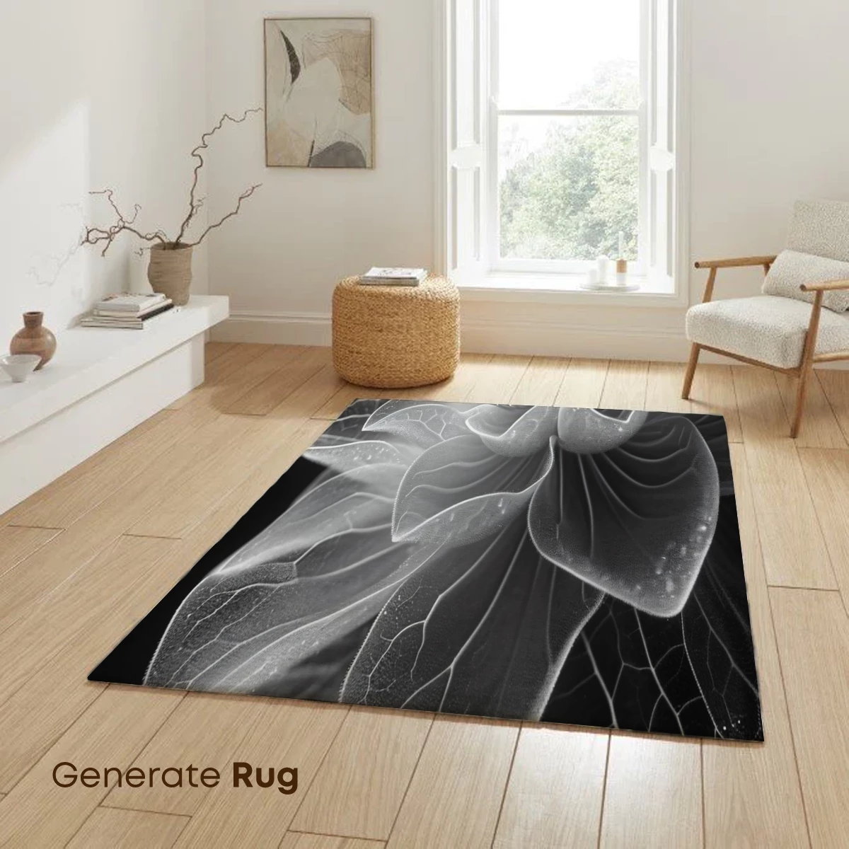 Ethereal Bloom: Monochrome Floral Artistry - Image 6