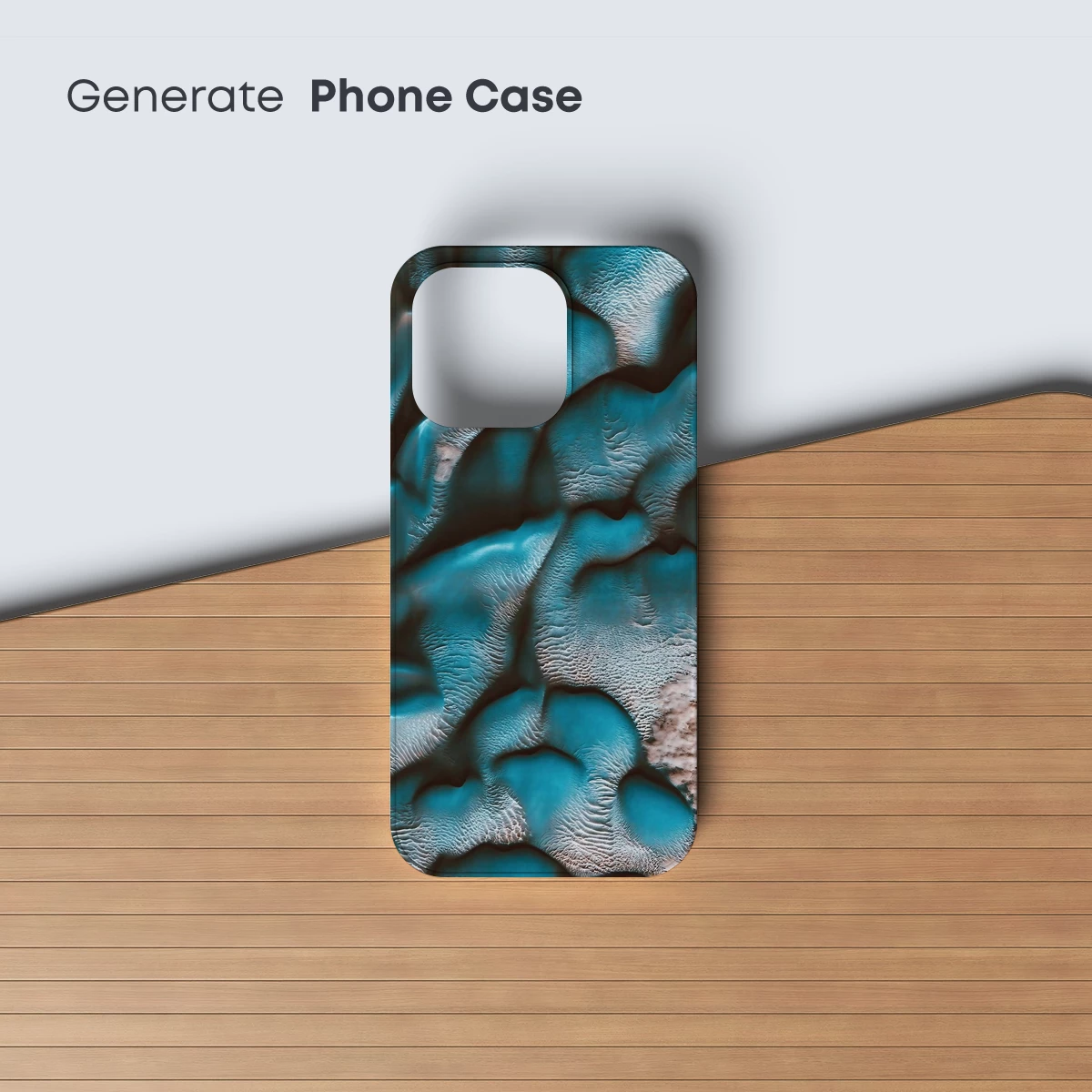 Martian Dunes in Teal Symphony - Image 3