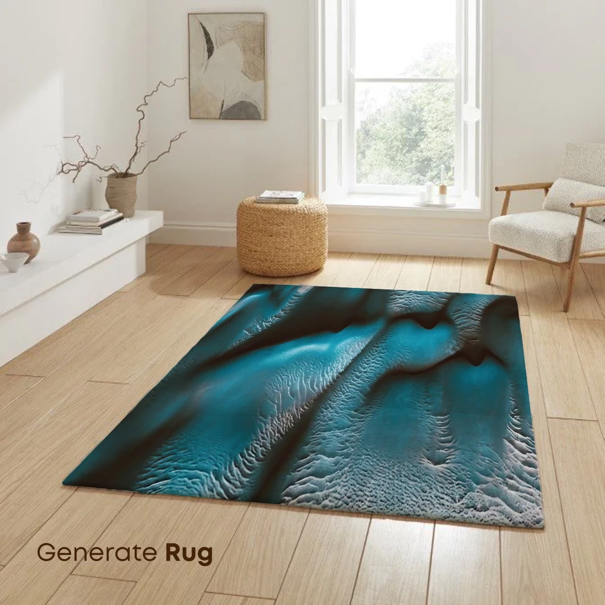 Martian Dunes in Teal Symphony - Image 6